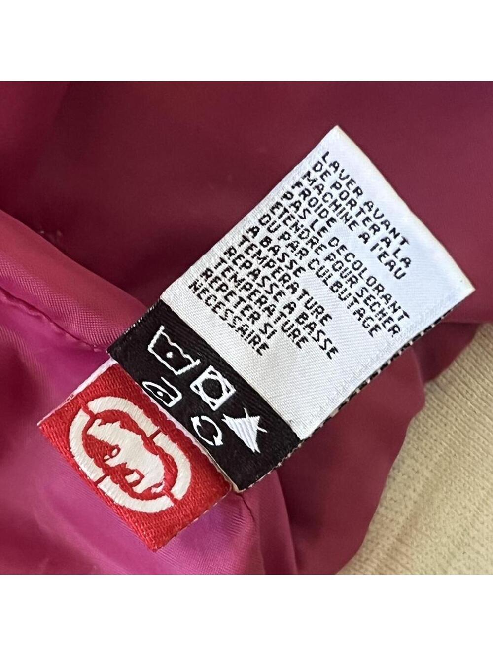 Vintage Y2K Ecko Red Quilted Bomber Jacket McBling Fairy Size Large Fits Small - Picture 8 of 8